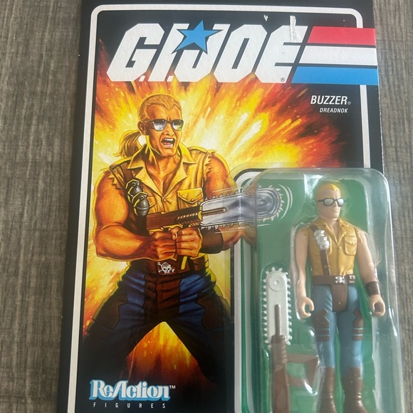 Buzzer Dreadnok G.I. Joe Super 7 Reaction Action Figure New - Picture 1 of 2